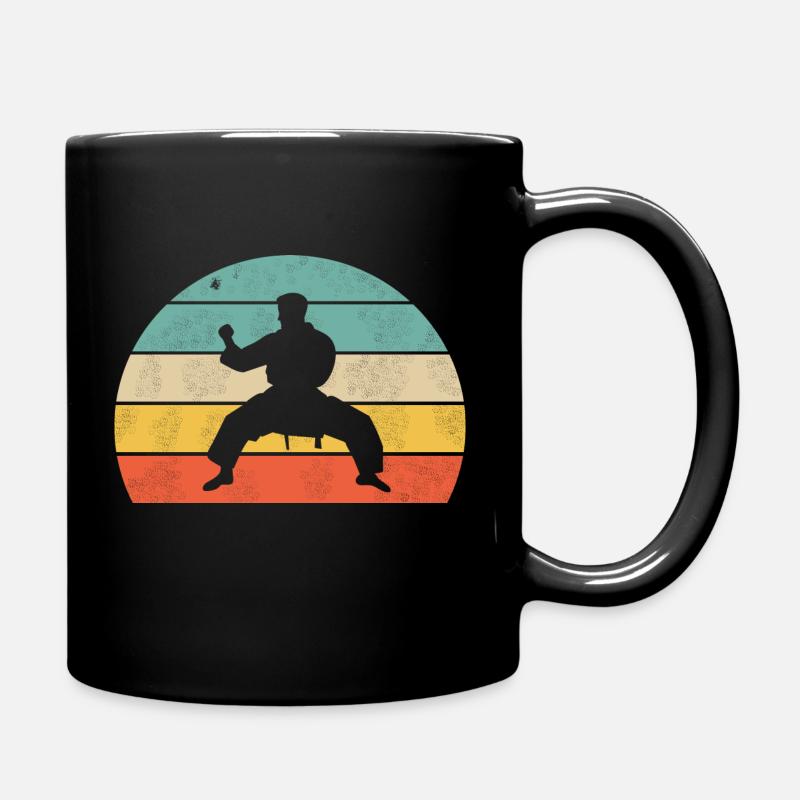 Karate Shirt - Tasse einfarbig - Schwarz
