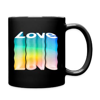 Amour - Mug uni - noir - Droite