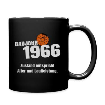 Geschenk Geburtstag Baujahr 1966 - Tasse einfarbig - Schwarz - Rechts