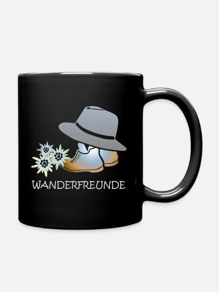 Motif Randonnée Amis Montagnes Nature - Mug uni - noir