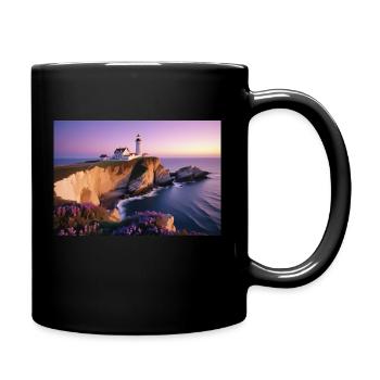 Phare marine - Mug uni - noir - Droite