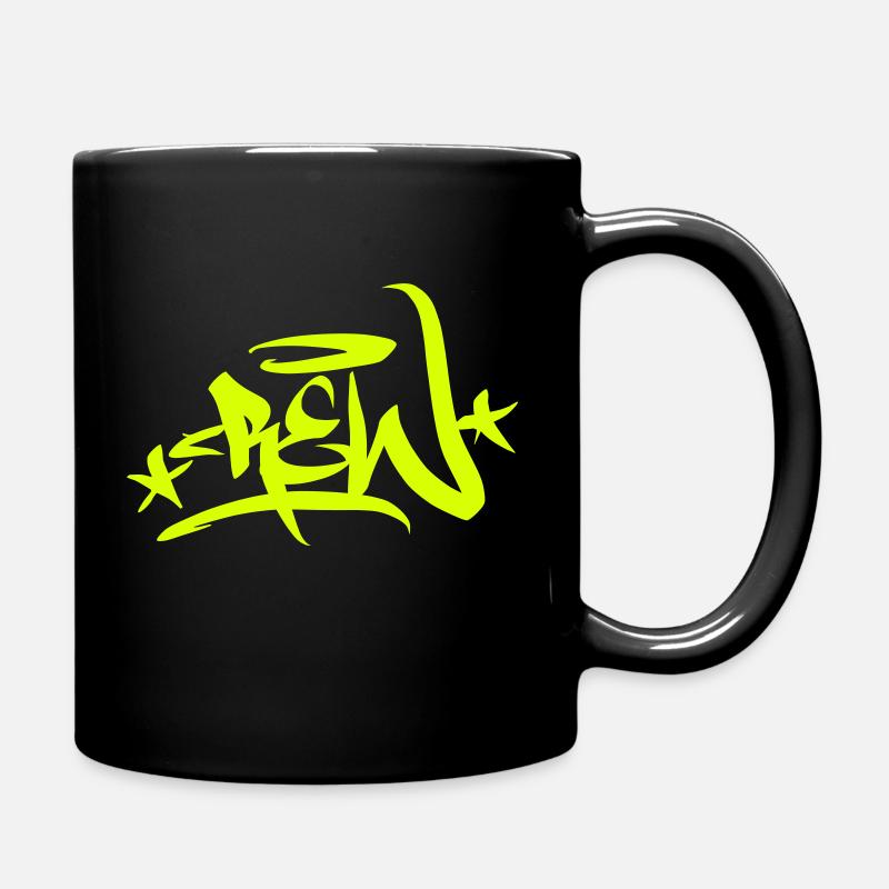 Graffiti Tag Crew Sterne 01 1C - Tasse einfarbig - Schwarz