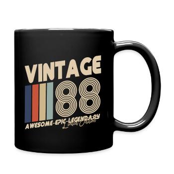 1988 - Tasse einfarbig - Schwarz - Rechts