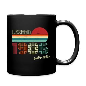 Legend 1986 Geburtstagsshirt Geschenk Jubiläum - Tasse einfarbig - Schwarz - Rechts
