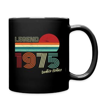 Legend 1975 Birthday Shirt Gift Anniversary - Full Colour Mug - black - Right