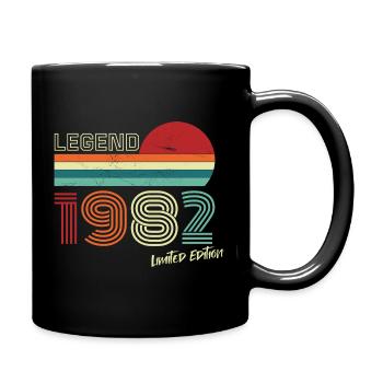 Legend 1982 Birthday Shirt Gift Anniversary - Full Colour Mug - black - Right