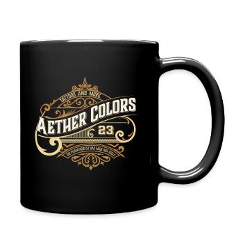 Aether Colors Oldschool - Tasse einfarbig - Schwarz - Rechts