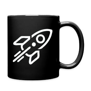 Rocket - Full Colour Mug - black - Right