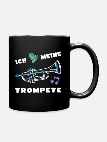 Ich liebe meine Trompete - Musik Musiker Musikerin - Tasse einfarbig - Schwarz