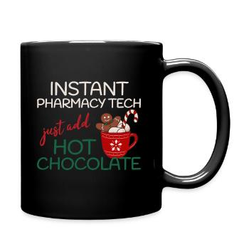 Instant Pharmacy tech add Chocolate Weihnachten - Tasse einfarbig - Schwarz - Rechts