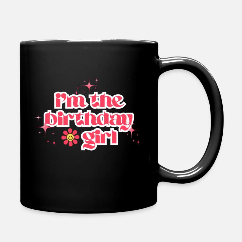 Geburtstagskind Geschenk - Tasse einfarbig - Schwarz