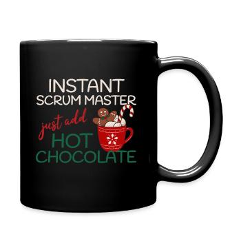 Instant Scrum Master add Hot Chocolate Weihnachten - Tasse einfarbig - Schwarz - Rechts