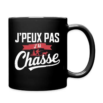 Ich kann nicht, ich habe gejagt - Tasse einfarbig - Schwarz - Rechts