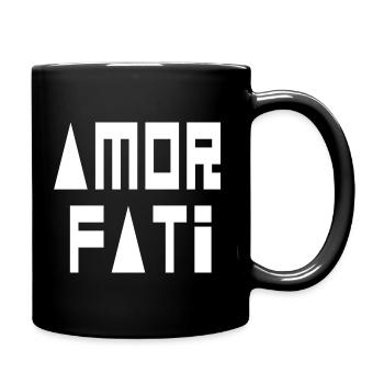 Amor Fati - Mug uni - noir - Droite