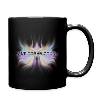 make today count - Tasse einfarbig - Schwarz - Rechts