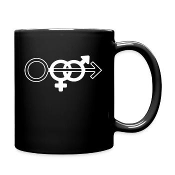 cuckold wife sharing symbol - Full Colour Mug - black - Right