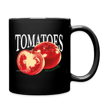 Tomatoes – Fresh Foodie Statement - Full Colour Mug - black - Right