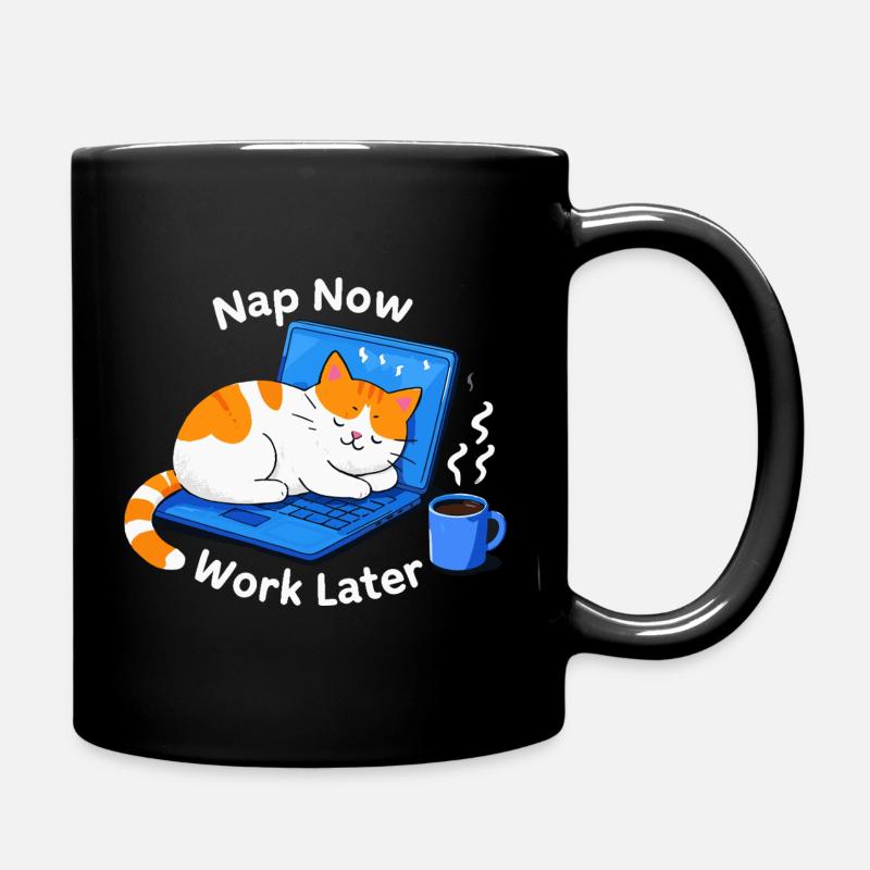 La sieste fonctionne maintenant plus tard - Mug uni - noir