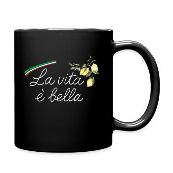 La vita e bella - Full Colour Mug - black - Right
