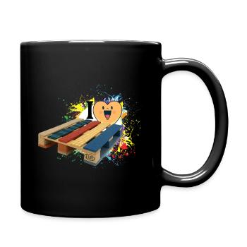 palette eins - Tasse einfarbig - Schwarz - Rechts