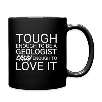 Geologist Crazy Geology - Full Colour Mug - black - Right