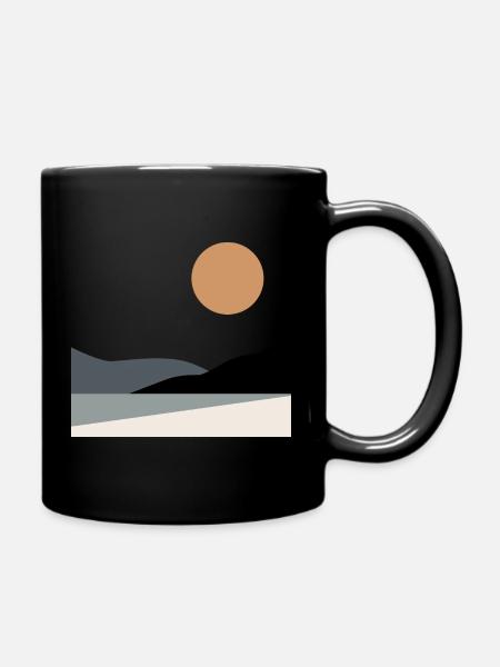 Abstract Landscape - Full Colour Mug - black