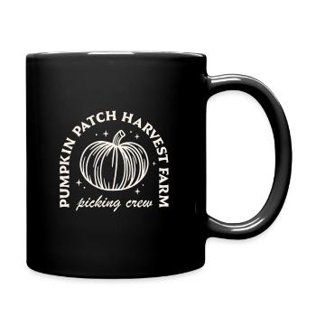 Pumpkin patch crew harvest family friends squad - Full Colour Mug - black - Right