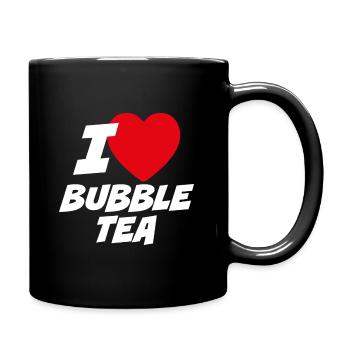 J'adore le thé aux perles - Mug uni - noir - Droite