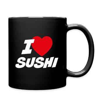 J’adore les sushis - Mug uni - noir - Droite