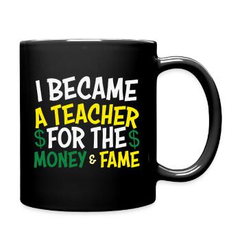 Graduation motto Teachers Career-shaping - Full Colour Mug - black - Right