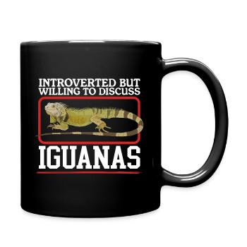 Iguane Reptiles Lézard Iguanes Cadeaux - Mug uni - noir - Droite