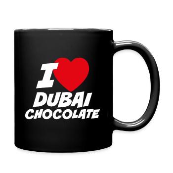 J'adore le chocolat de Dubaï - Mug uni - noir - Droite