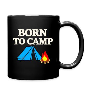 Born To Camp - Full Colour Mug - black - Right