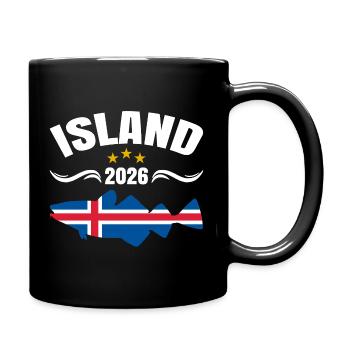 Fishing holidays Iceland 2026 - Full Colour Mug - black - Right