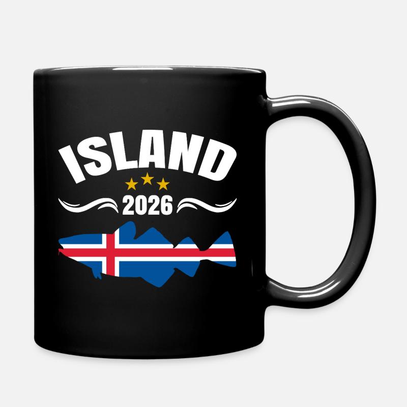 Angelurlaub Island 2026 - Tasse einfarbig - Schwarz