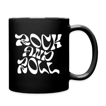 Conception de typographie rock and roll - Mug uni - noir - Droite