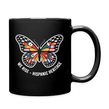 Papillon du patrimoine hispanique We Rise - Mug uni - noir - Droite