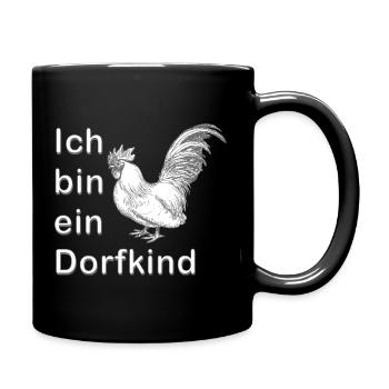 Je suis un enfant du village - Mug uni - noir - Droite