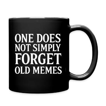 Mèmes oubliés - Mug uni - noir - Droite