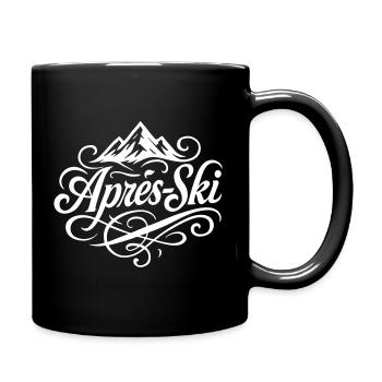 Après-ski mountains - Full Colour Mug - black - Right