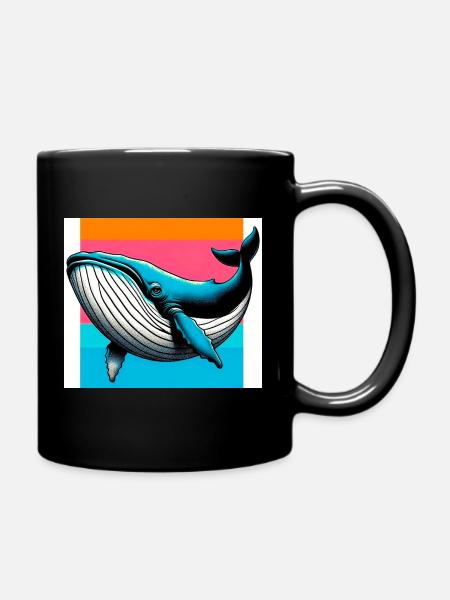 Wal - Tasse einfarbig - Schwarz