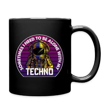 Insigne du Cercle des astronautes techno - Mug uni - noir - Droite
