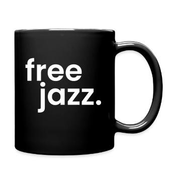 Free Jazz fettes und einfaches Logo - Tasse einfarbig - Schwarz - Rechts
