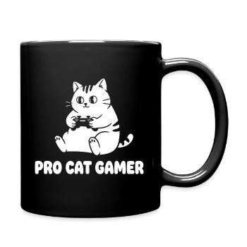 Pro Cat Gamer - Full Colour Mug - black - Right