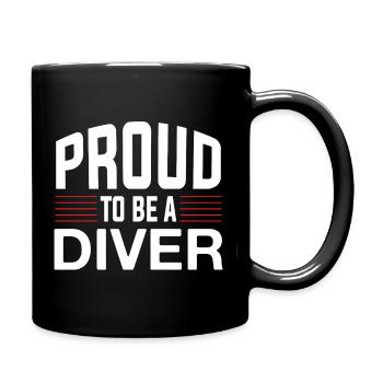 Proud Diver - Full Colour Mug - black - Right