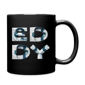 Eddy Cracked Glyphs - Full Colour Mug - black - Right