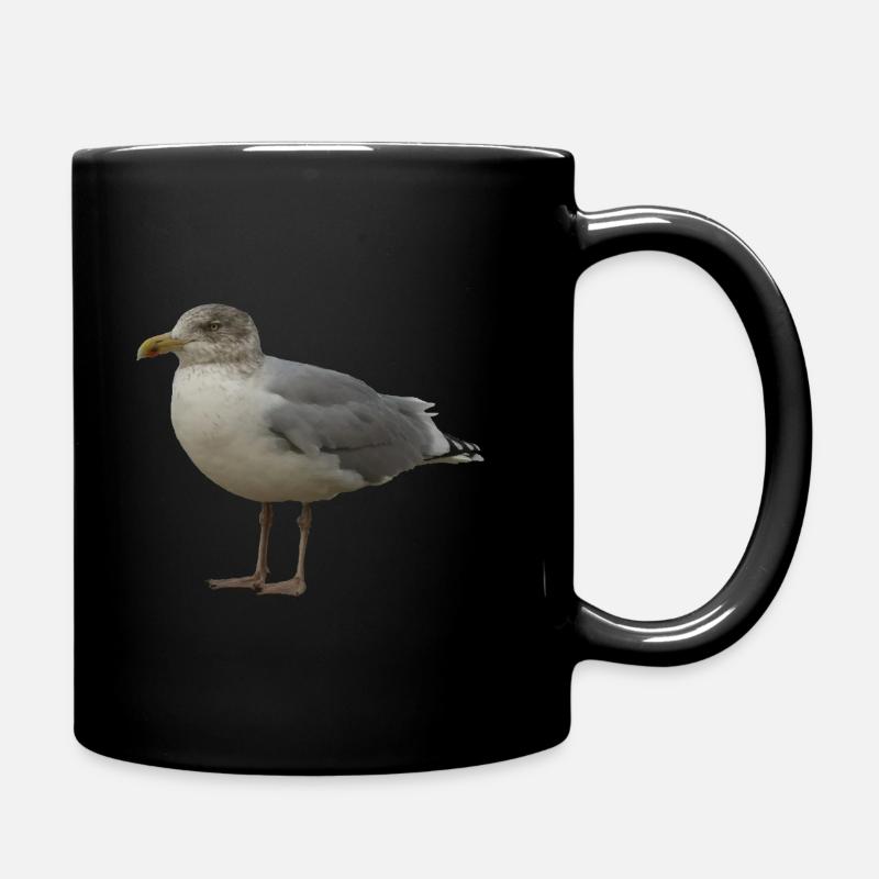 Mouette sur la plage Illustration - Mug uni - noir