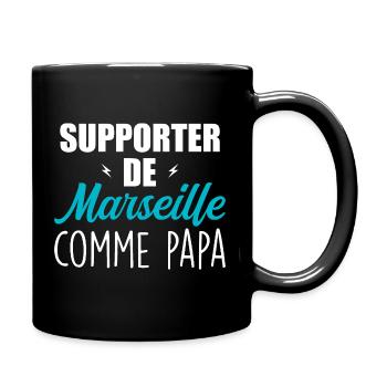 Enfant Humour Marseillais Supporter de Marseille - Mug uni - noir - Droite