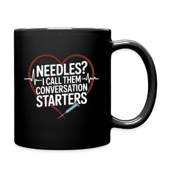 Dialysis Nurse Needles I Call Them Hospital Nurse - Full Colour Mug - black - Right