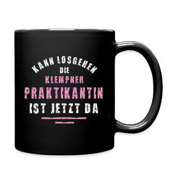 Klempner Praktikantin Danke Praktikum Klempnerei - Tasse einfarbig - Schwarz - Rechts